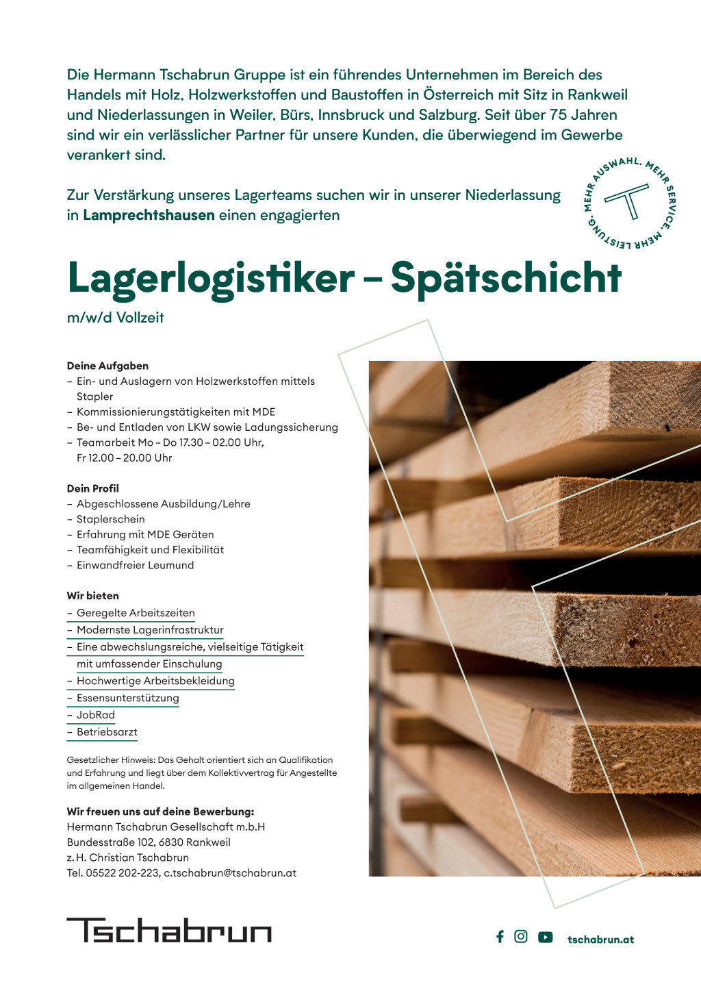 16781_Tschabrun_Stelleninserat_2024_Lagerlogistiker_Spaetschicht_Lamprechtshausen.pdf